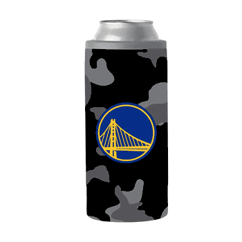 Golden State Warriors Black Camo 12oz Slim Can Coolie
