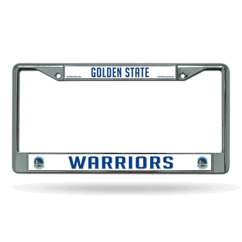 Golden State Warriors Standard Chrome Frame with Plastic Inserts 12