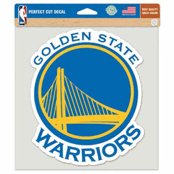 Golden State Warriors Decal 8x8 Die Cut Color
