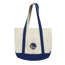 Golden State Warriors NBA Canvas Tote with Colored Strap