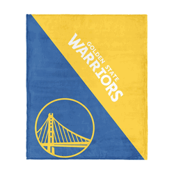 Golden State Warriors NBA Halftone Silk Touch Throw Blanket 46x60 inches