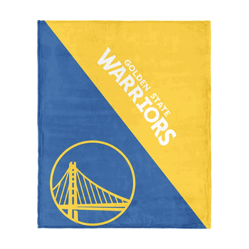 Golden State Warriors NBA Halftone Silk Touch Throw Blanket 46x60 inches
