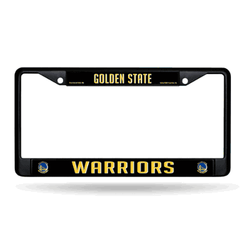 Golden State Warriors Standard Black Chrome Frame with Plastic Inserts 12