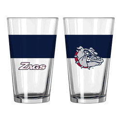 Gonzaga Bulldogs 16oz Colorblock Pint Glass