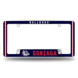 Gonzaga Bulldogs Alternate Design All Over Chrome Frame