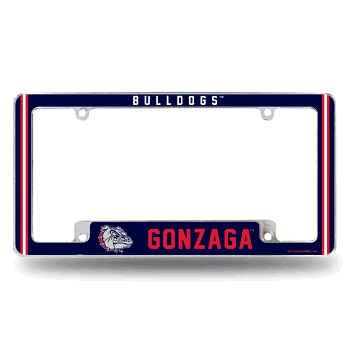 Gonzaga Bulldogs Alternate Design All Over Chrome Frame