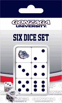 Gonzaga Bulldogs NCAA Dice Set