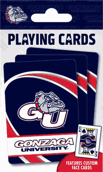 Gonzaga Bulldogs NCAA Playing Cards