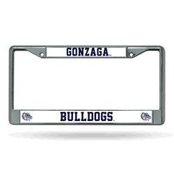 Gonzaga Bulldogs Standard Chrome Frame with Plastic Inserts 12" x 6" Car/Truck Auto Accessory