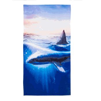 Great White Beach Towel 30x60 Inches