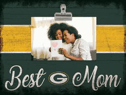 Green Bay Packers 10" x 8" Best Mom with Stripe Clip Frame