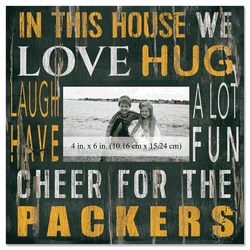 Green Bay Packers 10x10 In This House Frame
