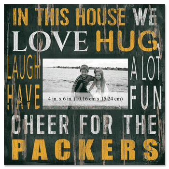 Green Bay Packers 10x10 In This House Frame