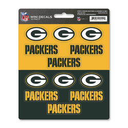 Green Bay Packers 12 Count Mini Decal Sticker Pack