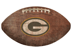 Green Bay Packers 12" Football Shaped Sign