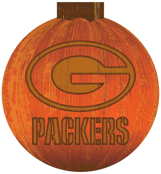 Green Bay Packers 12 in. Halloween Pumpkin Sign