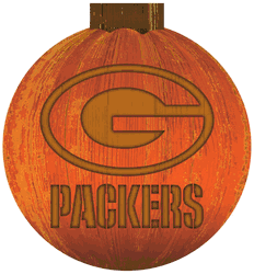 Green Bay Packers 12 in. Halloween Pumpkin Sign