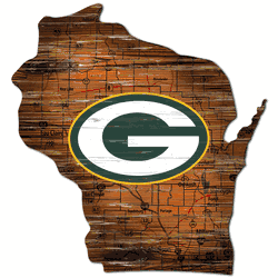 Green Bay Packers 12" Mini Roadmap State Sign