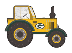 Green Bay Packers 12" Tractor Cutout Sign