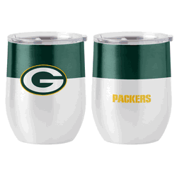 Green Bay Packers 16oz Colorblock Stainless Curved Beverage