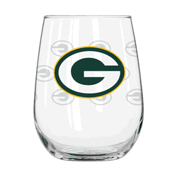Green Bay Packers 16oz Satin Etch Curved Beverage Glass
