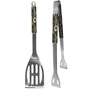 Green Bay Packers 2 pc BBQ Set w/Mossy Oak Camo