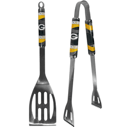 Green Bay Packers 2 pc Steel BBQ Tool Set