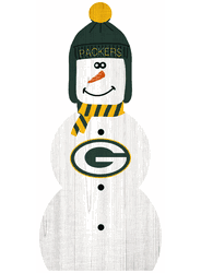 Green Bay Packers 31" Snowman Leaner