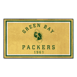 Green Bay Packers 3ft. x 5ft. Plush Area Rug, NFL Vintage