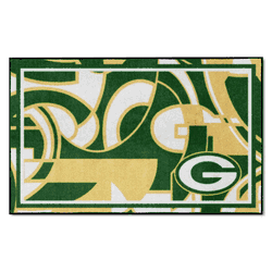 Green Bay Packers 4ft. x 6ft. Plush Area Rug XFIT Design