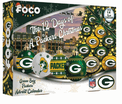 Green Bay Packers Advent Calendar Ball Ornament