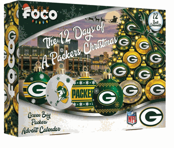 Green Bay Packers Advent Calendar Ball Ornament