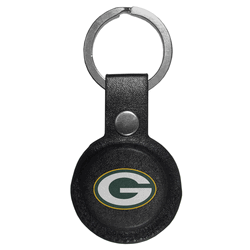 Green Bay Packers AirTag Compatible Leather Key Chain