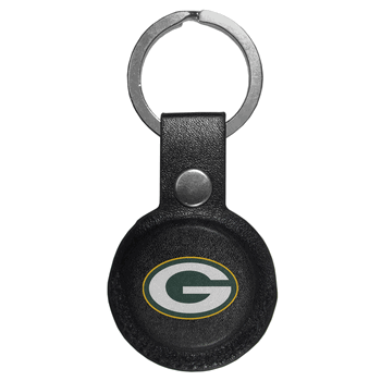 Green Bay Packers AirTag Compatible Leather Key Chain