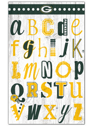 Green Bay Packers Alphabet 11x19 Sign