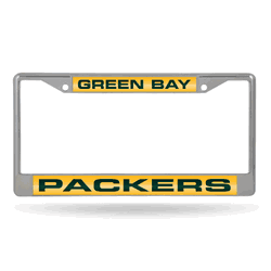 Green Bay Packers Alternate 12" x 6" Laser Cut Chrome Frame