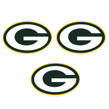 Green Bay Packers Auto Decal 3 Pack