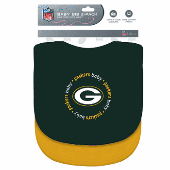 Green Bay Packers Baby Bibs 2-Pack