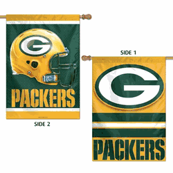 Green Bay Packers Banner 28x40 Vertical Premium 2 Sided