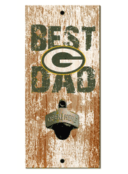 Green Bay Packers Best Dad Bottle Opener  Wood Sign