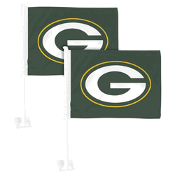 Green Bay Packers Car Flag Large 1pc 11" x 14"