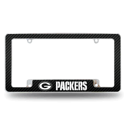 Green Bay Packers - Carbon Fiber Design - All Over Chrome Frame