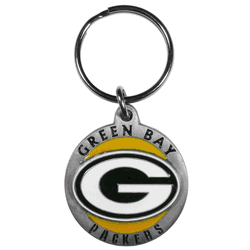 Green Bay Packers Carved Metal Key Chain