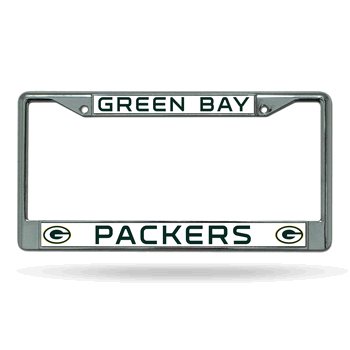 Green Bay Packers Standard Chrome Frame with Plastic Inserts 12