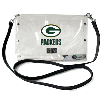 Green Bay Packers Clear Envelope Purse STRAP