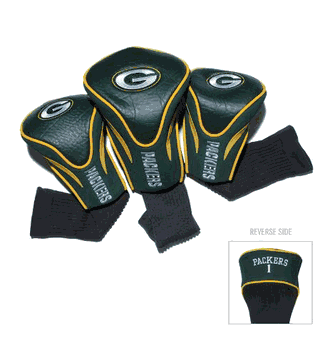 Green Bay Packers Club 3 Piece Contour Headcover Set