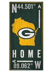 Green Bay Packers Coordinate 6x12 Sign