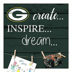 Green Bay Packers Create, Inspire, Dream Sign