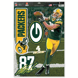 Green Bay Packers Decal 11x17 Multi Use Jordy Nelson Design CO