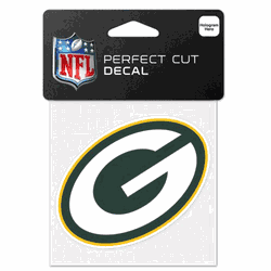 Green Bay Packers Decal 4x4 Perfect Cut Color